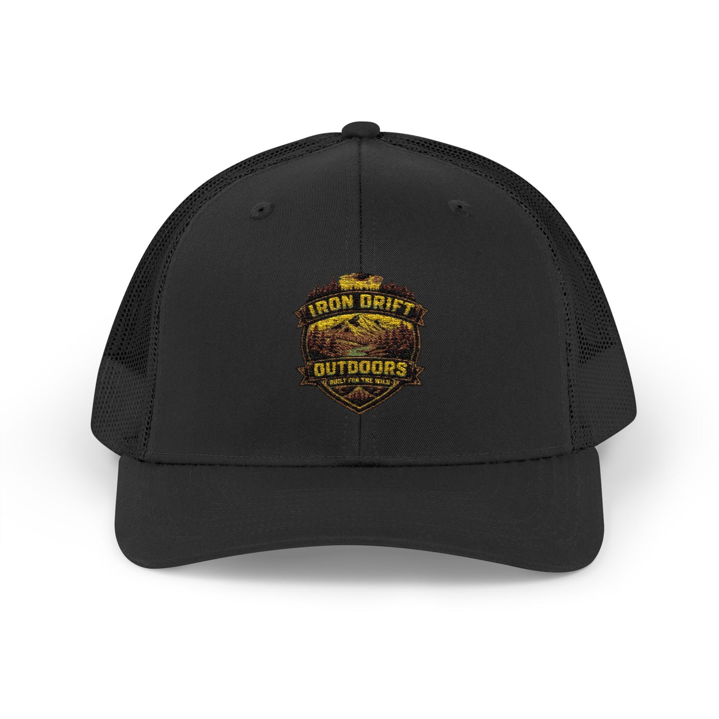 Outdoors Grunge Trucker Cap - Vintage Hunting Logo Snapback