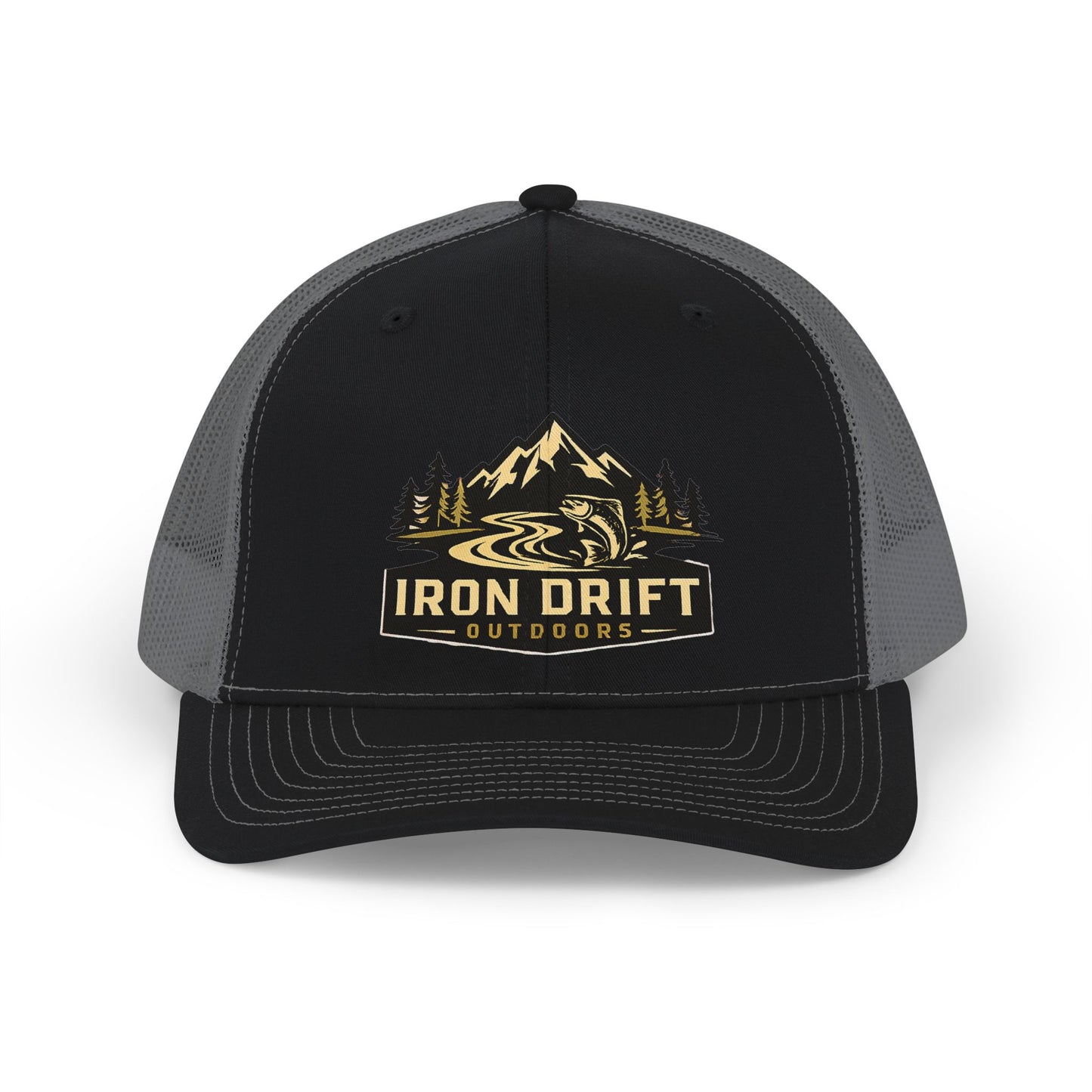 Iron Drift Outdoors Trucker Cap – Mountain River Snapback Hat