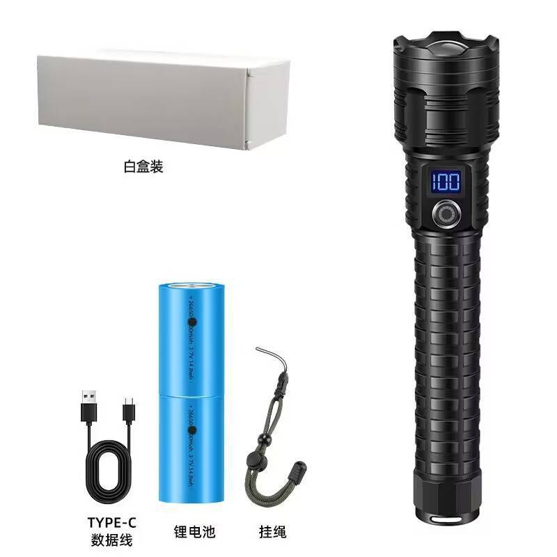 Zoomable Rechargeable LED Flashlight