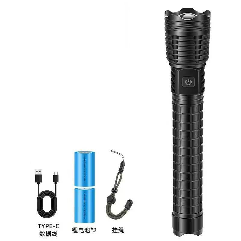 Zoomable Rechargeable LED Flashlight