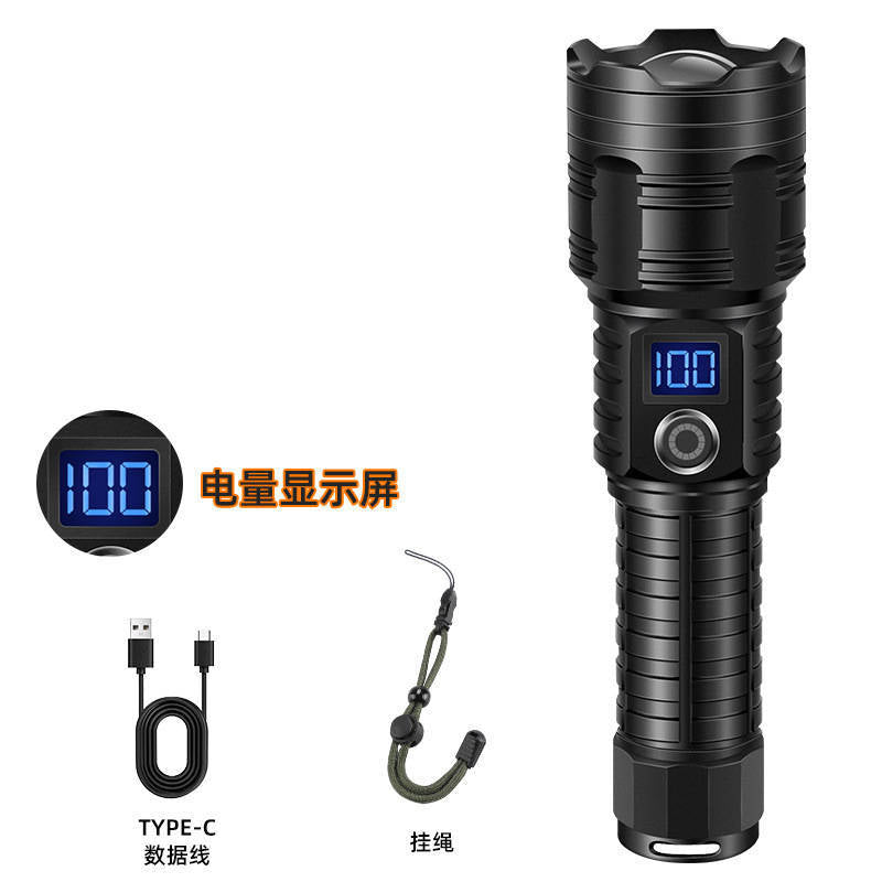 Zoomable Rechargeable LED Flashlight