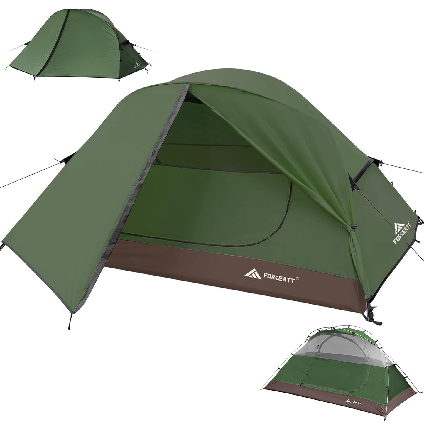 Forceatt Camping Tent 2 Person Backpacking Tent Waterproof & Windproof