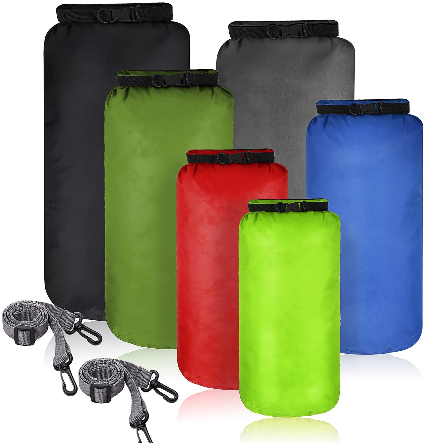 dry bag set w/ shoulder strap