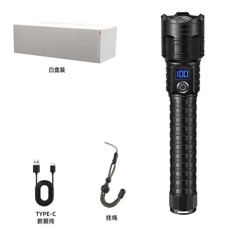 Zoomable Rechargeable LED Flashlight
