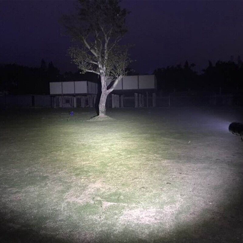 90000LM LED Tactical Flashlight Zoomable With Rechargeable Battery
