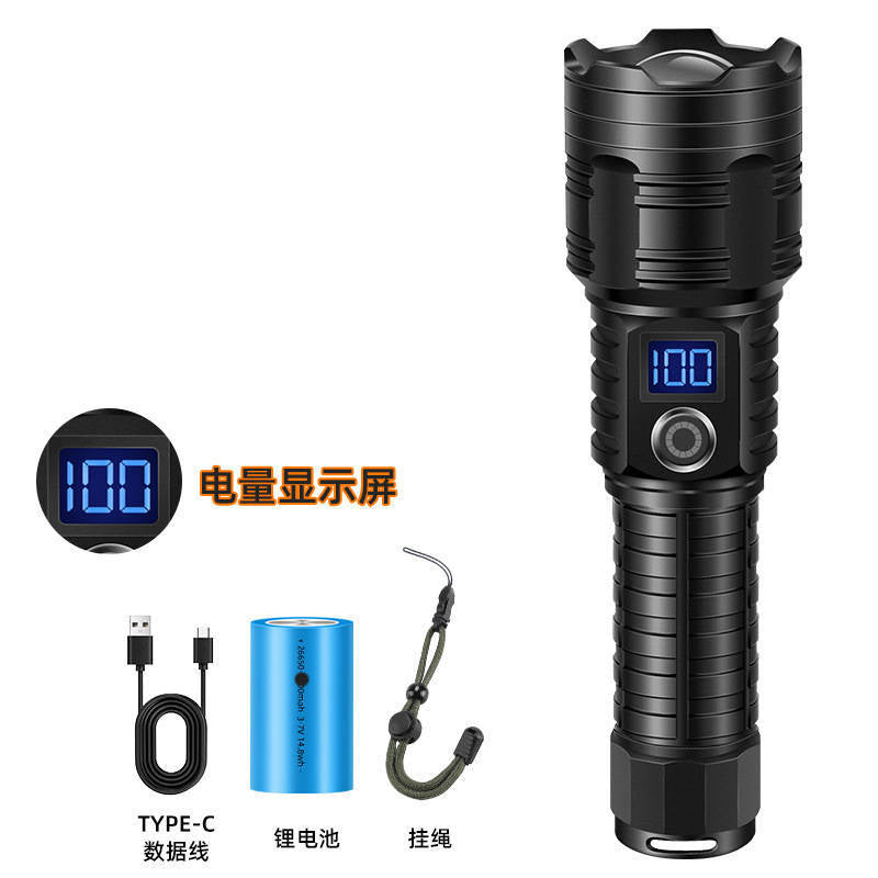 Zoomable Rechargeable LED Flashlight